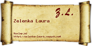 Zelenka Laura névjegykártya